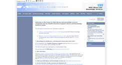 Desktop Screenshot of libraryservices.nhs.uk