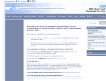 Tablet Screenshot of libraryservices.nhs.uk